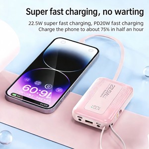 HDL PD22.5 รองรับการชาร์จเร็ว พาวเวอร์แบงค์ พาวเวอร์สเตชั่น 10000mAh พาวเวอร์แบงค์แบบพกพา ชาร์จเร็ว พร้อมสายชาร์จ - Product Image 3