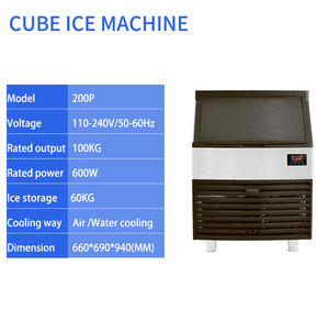 Máquina <span class=keywords><strong>de</strong></span> <span class=keywords><strong>Hielo</strong></span> <span class=keywords><strong>de</strong></span> 100 kg/24 horas, Producción <span class=keywords><strong>de</strong></span> <span class=keywords><strong>Hielo</strong></span> Comercial Confiable con Precio <span class=keywords><strong>de</strong></span> Fábrica, 110-240 V - Product Image 5