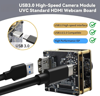 Módulo de Cámara USB3.0 HD-MI 4K 60fps IMX678, Cámara Web de Baja Iluminación Sin Distorsión, Cámaras UVC Lightburn para Proyector de TV