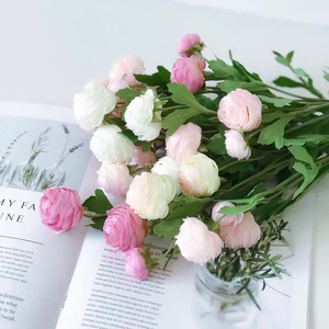 Centro de mesa de loto de rocío de peonía de <span class=keywords><strong>mil</strong></span> capas de <span class=keywords><strong>flores</strong></span> artificiales hechas a mano para el hogar, decoración para sala de estar, boda Floral - Product Image 6