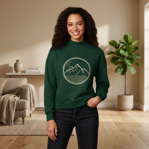 Compre Sudadera Clásica Extra Grande de Primera Calidad Personalizada para Mujer, con Cuello Redondo, Ligera, de Felpa, con Logotipo Frontal Sólido y Diseño Moderno - Product Image 1