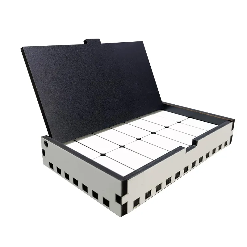 Jogo de dominó de madeira em branco de sublimação personalizado com caixa de jogo de MDF de sublimação