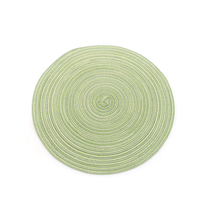 Fabrik-Großhandel Einteilige Polyester-Baumwoll Wiederverwendbare Moderne Tischunterlage 30cm Durchmesser Wärmeisolierende Matte zum Schutz von Gemüseplatten