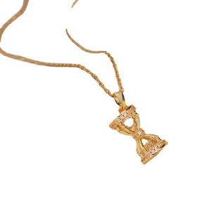 AA016259 Venta caliente moda versátil mujer collar con Micro incrustaciones de circón reloj de arena collar - Product Image 4