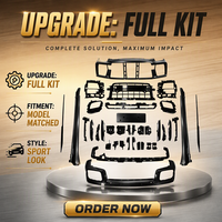 Kit Upgrade Grosir untuk Porsche Panamera (Model 2025, 976) untuk Mengubah ke Body Kit 976 SD.