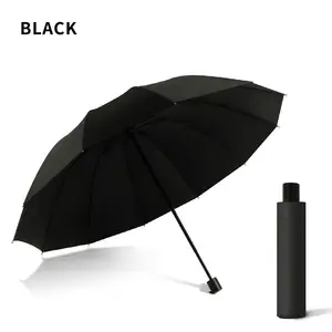 तह छाता पुस्तिका खुला छाता काले यूवी कोटिंग गर्मियों Paraplui Payung Sombrillas Paraguas