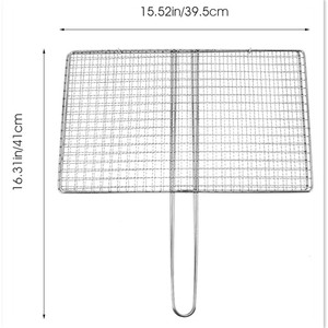 Parrilla Formas personalizadas Barbacoa de acero inoxidable Estante Bandeja de alambre Cruz Red Clip Parrilla Horno Bandeja Barbacoa <span class=keywords><strong>Malla</strong></span> - Product Image 3