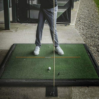 Support de bâton d'alignement de golf en métal avec plaque de base, outil d'entraînement réglable pour l'analyse de la trajectoire du swing, logo personnalisé, vente en gros