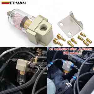 ADDCO-EPMANユニバーサルカーアウトインプリーズバッフルエンジンオイルセパレーターキャッチリザーバータンクはEPEOSG32をろ過できます - Product Image 4