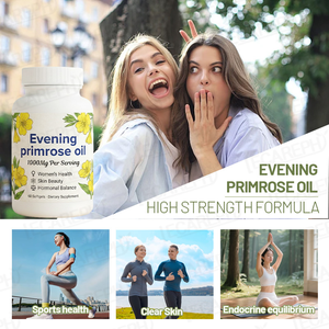 Cápsulas de Aceite de Onagra Halal, Gran Venta, Apoyo para la <span class=keywords><strong>Menopausia</strong></span>, Piel Saludable y Síndrome Premenstrual - Product Image 3