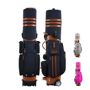 Trolley Cart Golf Club Stand Travel Bag with Wheels 2019 Custom High Quality Nylon