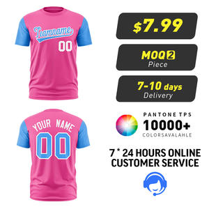 T-shirts courts vierges <span class=keywords><strong>de</strong></span> haute qualité en gros avec manches insérées, personnalisables avec des noms et logos d'équipe pour les vêtements d'équipe - Product Image 2