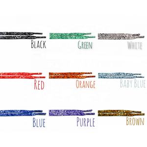 Stampa a sublimazione personalizzata Olian piatte SB schiacciate di marca lacci per scarpe con motivo Paisley bandane colorate lacci per scarpe da ginnastica - Product Image 3