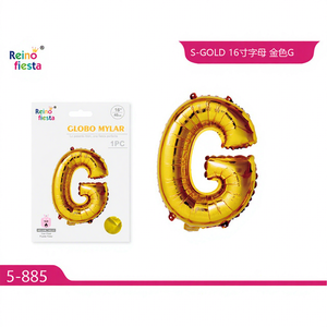 Globo de Aluminio Dorado con Letra G de 16 Pulgadas, Estilo Perla, para Fiestas y Eventos, Impreso con Feliz Cumpleaños, Número, Marca Peiyong - Product Image 1