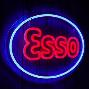 Enseigne néon Stock <span class=keywords><strong>Esso</strong></span> pour la décoration de <span class=keywords><strong>garage</strong></span>, enseignes LED pour la décoration murale de bar ou de cave à homme, enseignes néon personnalisées - Product Image 2
