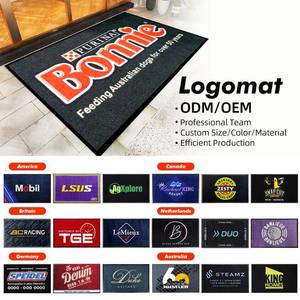 Tappeto di Benvenuto Personalizzato - Tappetino d'Ingresso Personalizzato in Gomma per Esterni con Logo per Luoghi ad Alto Traffico - Product Image 1