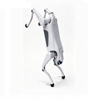 Robot chien quadrupède de haute qualité en alliage d'aluminium et plastique technique pour la sécurité intelligente, la patrouille, l'inspection et les applications industrielles (tuyaux et usines)