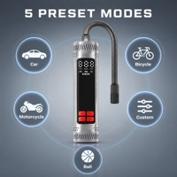 Customized Digital Mini Air Pump 150PSI High Pressure Tires Pressure Pump for Car Motorcycle Bicycle Tire Inflator Kit OEM