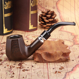 Vente en gros <span class=keywords><strong>de</strong></span> produits Spot tuyau à poignée évasée en <span class=keywords><strong>bois</strong></span> pour tabac Cigarettes tuyaux accessoires pour fumer avec boîte cadeau - Product Image 6