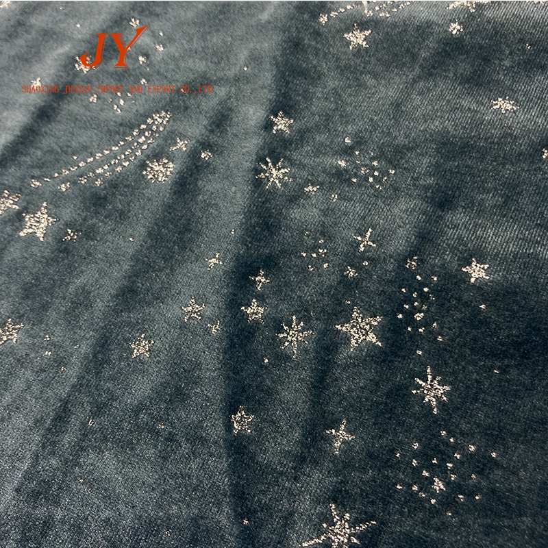 A0554 Abrasion-Resistant Latest Design High Quality FDY Scholl Velvet For Clothes Foil Spandex Fabric