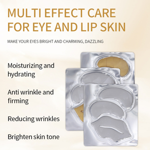 OEM Herbal Crystal Dark Circle Puffy <b>Eyes</b> Remover <b>Eye</b> and Lip Mask <b>Collagen</b> Under <b>Eye</b> <b>Patches</b> Logo - Product Image 3