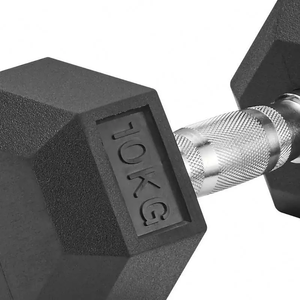 Vente en gros en usine Gym Steel 10KG Ensemble de poids hexagonaux multiples Jeu d'haltères hexagonales 5kg - Product Image 6