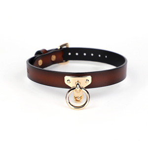 ปลอกคอหนัง SMPIQU พร้อมโซ่สำหรับผู้ใหญ่ อุปกรณ์สวมคอแบบ BDSM - Product Image 4