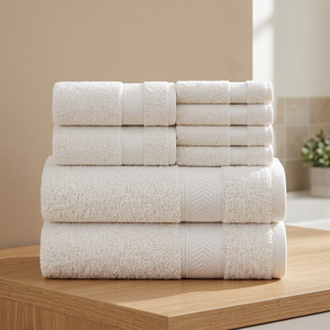 Ensemble de serviettes de bain en coton écologiques jetables à séchage rapide, couleur unie, rectangulaires, tissées, douces pour la peau, pour usage domestique, taille adulte - Product Image 1