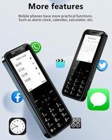 Teléfono Móvil X4 Ultrafino con 4 Tarjetas SIM, Marcación Rápida, Voz Mágica, Grabador de Llamadas Automático, Radio FM, Linterna, Desbloqueado