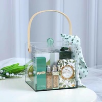 Boîte élégante en PMMA à 6 faces, boîte cadeau de mariage en acrylique, coffret cadeau de luxe pour anniversaire, boîte en lucite pour après-fête (boîte uniquement)