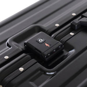 Aluminum Alloy Carry-On <b>Suitcase</b> 2038 Durable Silent Spinner <b>Wheels</b> Business Travel Unisex Solid Color - Product Image 3