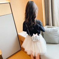 Nouvelle version coréenne de porte-monnaie, sacs à bandoulière tendance, princesse, dessin animé, mignons sacs latéraux pour filles