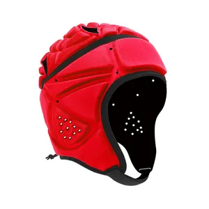 Casco da Rugby Unisex in schiuma di cotone con protezione della testa regolabile di alta qualità per giovani e adulti