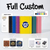 Promotion en gros : Carnet de notes A5 personnalisé en cuir PU avec logo, spirale, pour bureau et entreprise