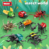 Woma Factory 8 in 1 Mini Animals Building Block Brick Bug Insect Toy Kit untuk Anak-anak (C0632)