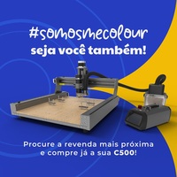Nouvelle machine de découpe d'autocollants de bureau mini CNC 4 axes C500 Pro avec prise en charge AI/DXF pour aluminium et métal, écologique