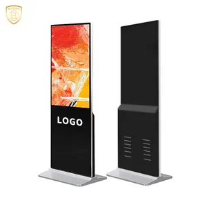 Boden stehend 55-Zoll-Innen-LCD-Werbedisplay Berühren Sie interaktive Bildschirme AD Kiosk Stand Alone Digital Advertising Machine