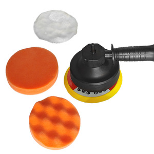 Polisseuse de voiture avec tampon éponge de 6 pouces, machine de polissage électrique pour le cirage et l'élimination des rayures des voitures - Product Image 1
