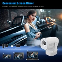 Proyector Inteligente con Decodificación de Video 4K, Batería Integrada para Exteriores, Aplicaciones de Transmisión, Sistema Operativo Android, Pantalla con Función Espejo, Corrección Trapezoidal Automática, Altavoz Integrado