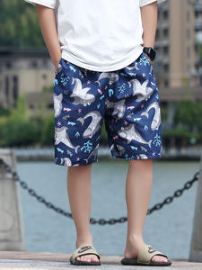 Short mi-cuisse pour <span class=keywords><strong>homme</strong></span>, grande taille, coupe ample, séchage rapide, short de plage, short d'été de 5 pouces, <span class=keywords><strong>pantalon</strong></span> de sport et de loisirs à fleurs - Product Image 4