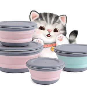 Portable <strong>Personalized</strong> Eco-Friendly Foldable Large Pet <strong>Bowl</strong> Stylish Collapsible Cat and <strong>Dog</strong> <strong>Bowl</strong> for Birds and Hamsters - Product Image 3