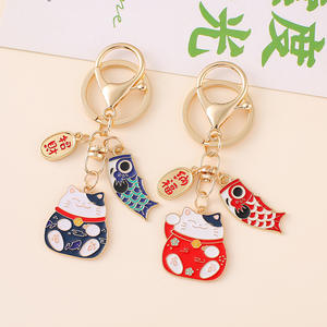 พวงกุญแจรูปแมวทองสุดสร้างสรรค์สัญลักษณ์กระเป๋าแขวนโลหะนำโชคจี้นำโชคสำหรับทั้งผู้ชายและผู้หญิง - Product Image 2