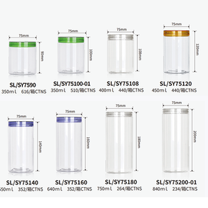 Bán Buôn Rỗng Rõ Ràng 30G 50G 200 Ml Nhựa Jar Pakistan Tùy Chỉnh Cookie Kẹo Nut Thực Phẩm Lưu Trữ 2Oz Nhựa Jar Với Nắp - Product Image 2