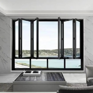 As2047 thông minh cơ giới tự động nhôm không khung gấp cửa sổ kính cửa dọc mở nhà bếp sử dụng chống trộm - Product Image 4
