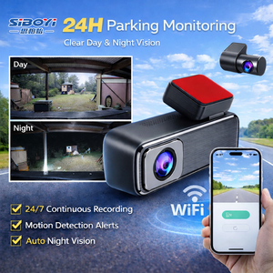 Caméra de tableau de bord 4K WiFi double objectif avant et arrière pour voiture, DVR, boîte noire, GPS, enregistrement 24H, capteur G, personnalisable OEM, faible MOQ, livraison rapide - Product Image 2