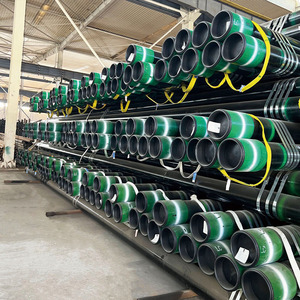 Tuyau de revêtement sans soudure API 5CT N80 J55 P110 BS 9 5/8\" EUE <span class=keywords><strong>NUE</strong></span> 6m Application pétrolière de forage Services de soudage et de découpe inclus - Product Image 1