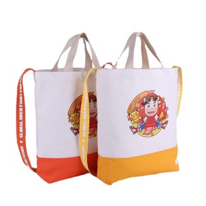 Custom Canvas Tote Bag Heat Transfer Printing Large Capacity Shopping Shoulder Bag Creative Storage Bag - Product Image 1