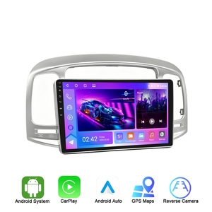Rhythm Android Auto-DVD-Player Ersatz 9 Zoll Touchscreen GPS BT FM Langlebig für Reparaturwerkstätten für Hyundai <span class=keywords><strong>Accent</strong></span> 2006-2011 - Product Image 1