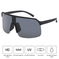 Lunettes de soleil de cyclisme en plein air UV400 pour hommes Lunettes à lentille PC surdimensionnée avec grand cadre disponible Blanc Jaune Gris Couleurs