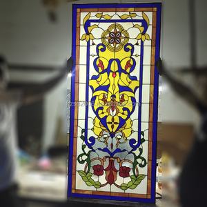 Vitrail Tiffany personnalisé avec motif d'arbre pour églises et bâtiments, 17 mm - Product Image 1